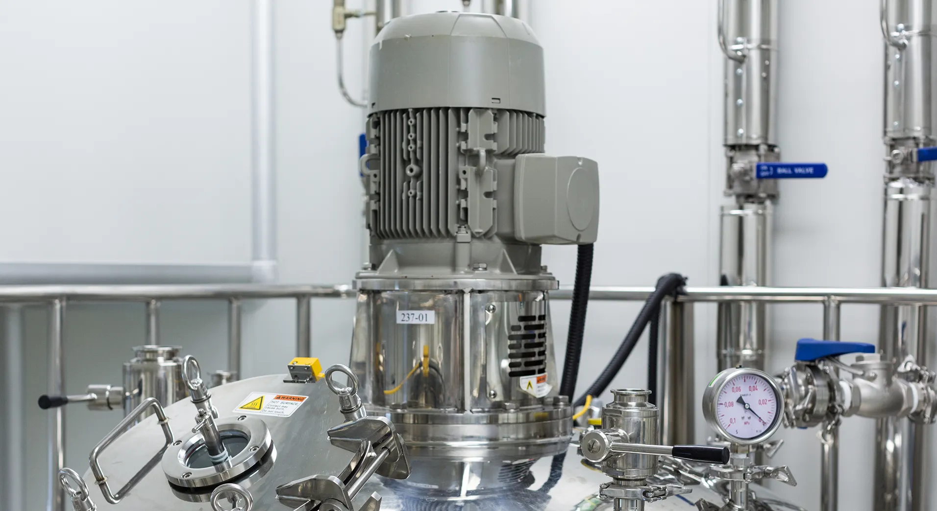 Three-phase induction motor for food processing